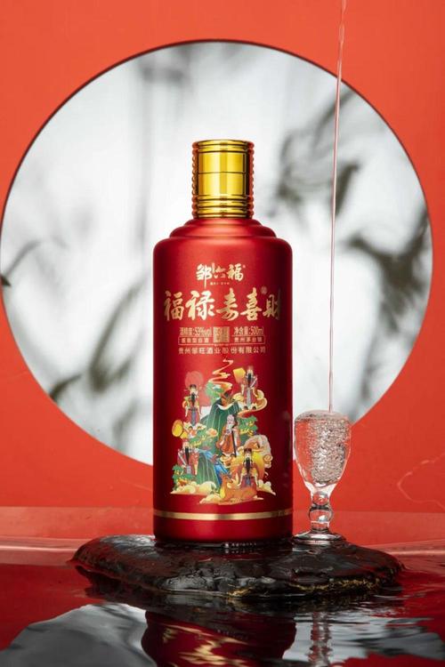 福禄寿喜财酒将传统酿酒技艺与中国文化艺术相互融合,多元展现了中式